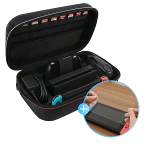 2BEFUN Nintendo Switch Case incl. Screenprotector - Ook voor Nintendo switch accessoires